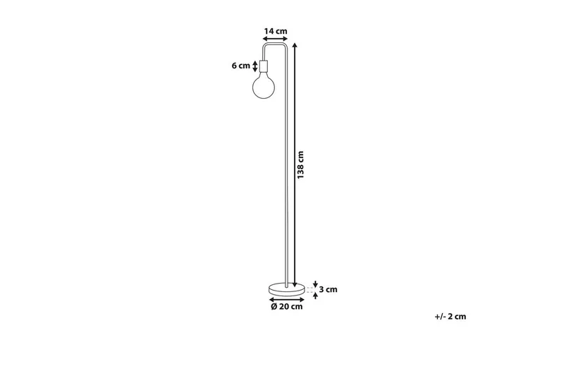 Savenay Golvlampa 140 cm - Guld - Products - Belysning - Lampor & belysning inomhus - Golvlampa