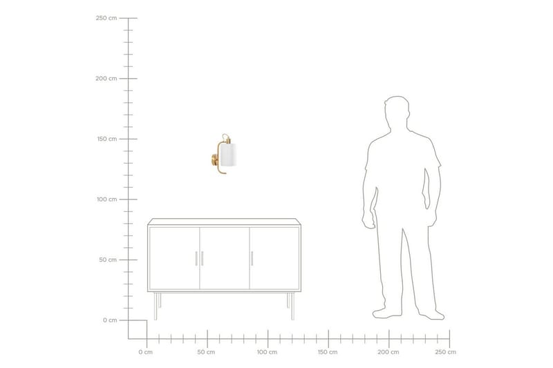 Kallisti Vägglampa E27 - Koppar/Vit - Products - Belysning - Lampor & belysning inomhus - Sovrumslampa - Sänglampa - Sänglampa vägg
