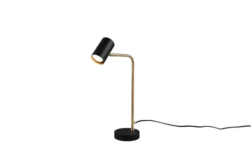 Marley Bordslampa GU10 mattmässing/ mattsvart - Mässing/Matt svart - Products - Belysning - Lampor & belysning inomhus - Sovrumslampa - Sänglampa - Sängbordslampa