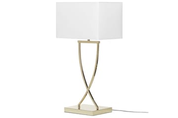 Sirene Bordslampa 62 cm E27 - Mässing/Vit - Products - Belysning - Lampor & belysning inomhus - Sovrumslampa - Sänglampa - Sängbordslampa