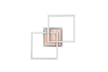 Giro LED Taklampa fyrkant mattsvart/ trä - Mattsvart/Trä - Products - Belysning - Lampor & belysning inomhus - Taklampa & takbelysning - Takplafond