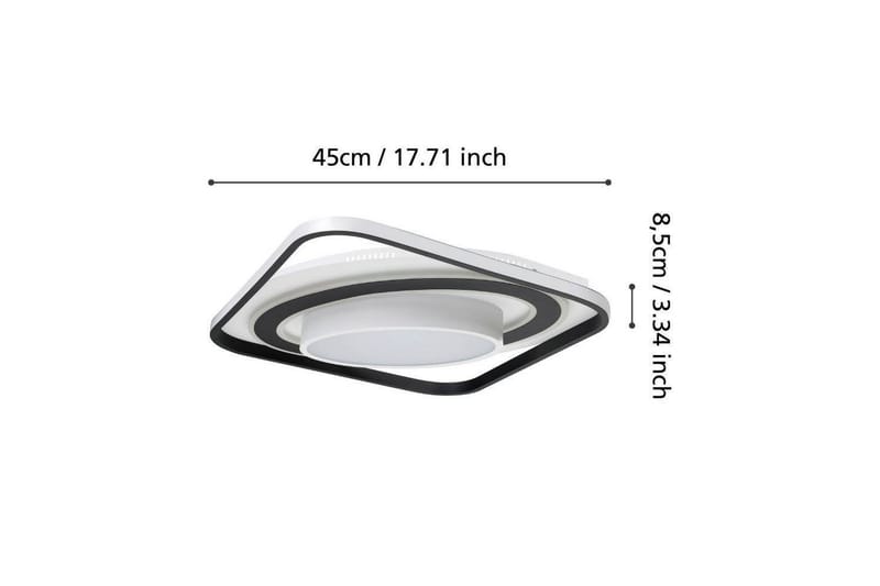 Plafond Eglo Benalauria Svart/Vit - Products - Belysning - Lampor & belysning inomhus - Taklampa & takbelysning - Takplafond