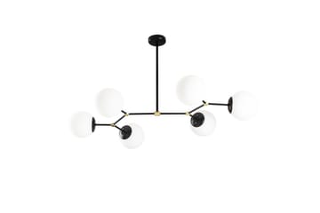 Taklampa Sudatoor Fibran Svart / Vit - Svart / Vit - Products - Belysning - Lampor & belysning inomhus - Taklampa & takbelysning - Pendellampa & hänglampa