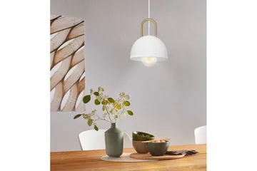 Takpendel Eglo Calmanera Vit, Mässing - Vit/Mässing - Products - Belysning - Lampor & belysning inomhus - Taklampa & takbelysning - Pendellampa & hänglampa