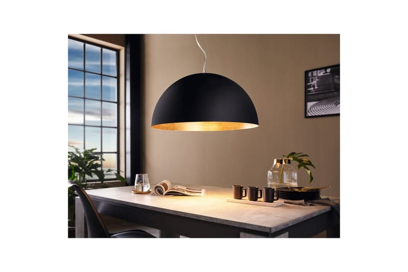 Takpendel Eglo Gaetano 1 Ø530 mm Svart, Guld - Svart/Guld - Products - Belysning - Lampor & belysning inomhus - Taklampa & takbelysning - Pendellampa & hänglampa