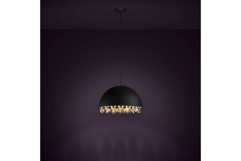 Takpendel Eglo Gaetano 2 Svart/Guld Kristall - Products - Belysning - Lampor & belysning inomhus - Taklampa & takbelysning - Pendellampa & hänglampa