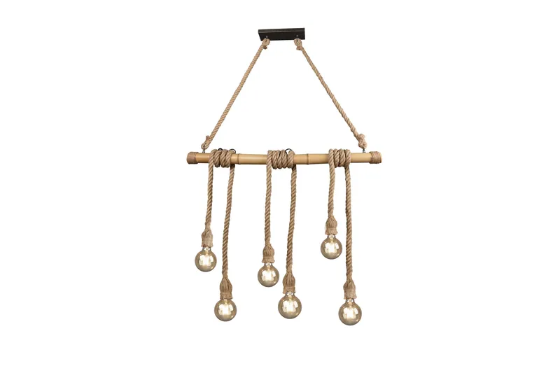 Wilma Taklampa 6L E27 bambu/ sisal - Sisal - Products - Belysning - Lampor & belysning inomhus - Taklampa & takbelysning - Kökslampa & taklampa kök