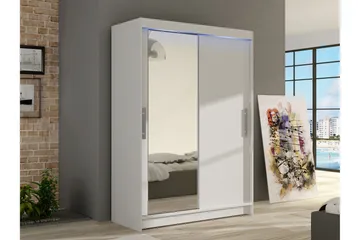 Estella Garderob med Spegel 120x200 cm - Vit - Products - Förvaring - Garderober & garderobssystem