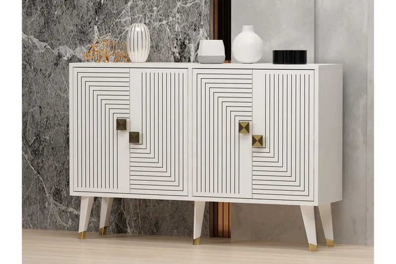 Ahart Konsollbord 120 cm - Vit - Products - Förvaring - Förvaringsmöbler - Sideboard & skänk