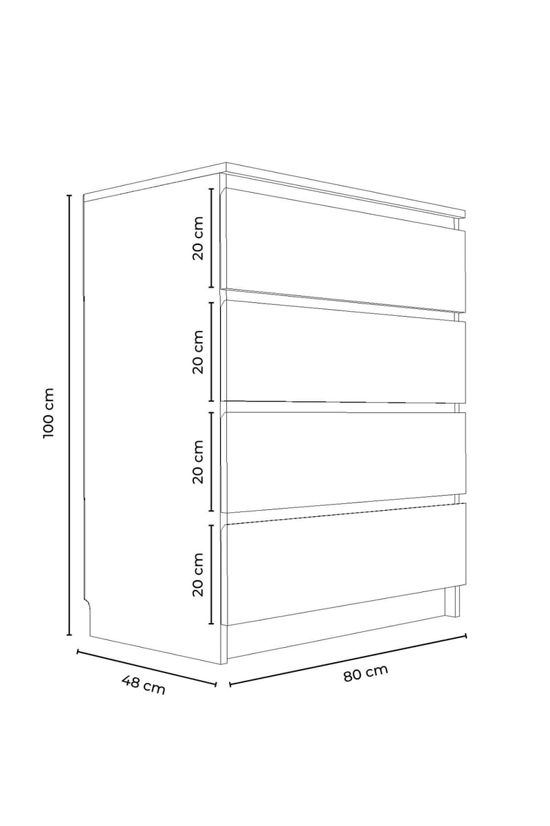 Ferin Byrå 80 cm - Products - Förvaring - Förvaringsmöbler - Byrå - Hallbyrå