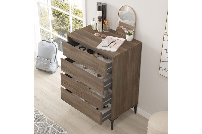 Rinorea Byrå 72x98,3 cm - Brun - Products - Förvaring - Förvaringsmöbler - Byrå - Hallbyrå