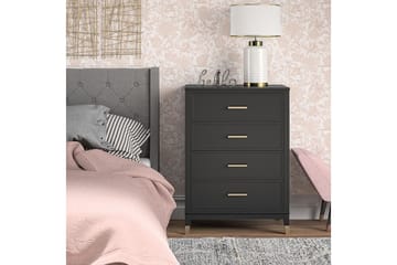 Westerleigh Byrå 76x50 cm Svart/Guld - CosmoLiving - Products - Förvaring - Förvaringsmöbler - Byrå - Hallbyrå