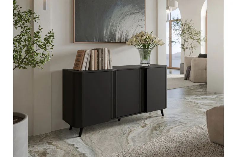Clement Byrå 151 cm - Svart - Products - Förvaring - Förvaringsmöbler - Byrå