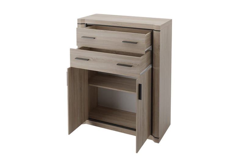 Dallas Skänk 97x43,5x123 cm LED-belysning - Beige/Grå - Products - Förvaring - Förvaringsmöbler - Sideboard & skänk