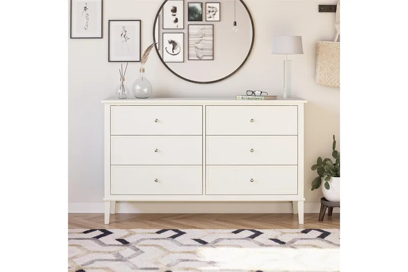 Evgeni Byrå 6 lådor - Vit - Products - Förvaring - Förvaringsmöbler - Byrå