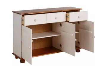 Remiel Skänk 118 cm - Vit/Brun - Products - Förvaring - Förvaringsmöbler - Sideboard & skänk