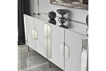 Stedum Konsollbord 180 cm - Vit/Silver - Products - Förvaring - Förvaringsmöbler - Sideboard & skänk