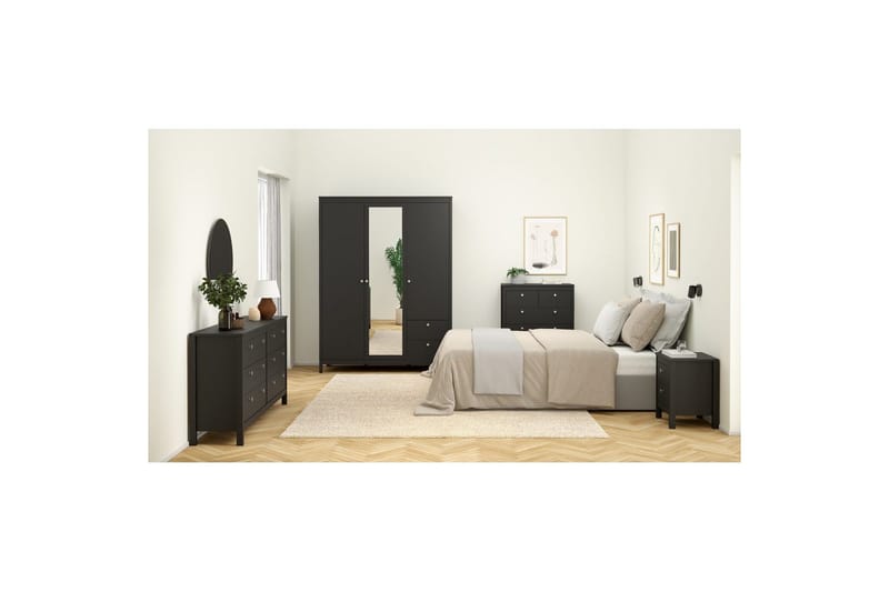 Vallvidera Byrå 159,6 cm - Svart - Products - Förvaring - Förvaringsmöbler - Byrå