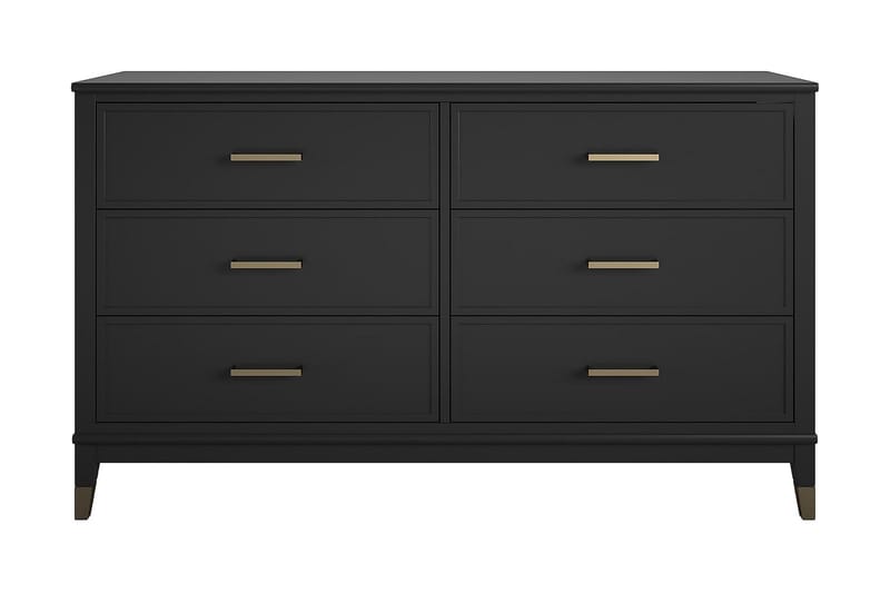 Westerleigh Byrå 144x41 cm Svart/Guld - CosmoLiving - Products - Förvaring - Förvaringsmöbler - Byrå