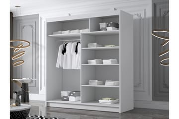 Chavez Garderob 180x215 cm - Vit - Products - Förvaring - Garderober & garderobssystem - Garderobsskåp