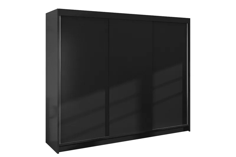 Cyria Garderob 200x215 cm, Svart