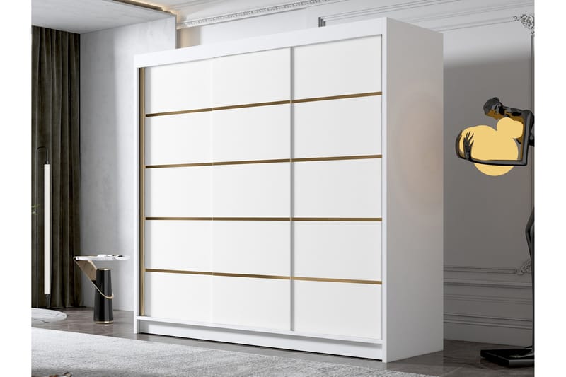 Dianna Garderob 200x215 cm - Vit - Products - Förvaring - Garderober & garderobssystem - Garderobsskåp