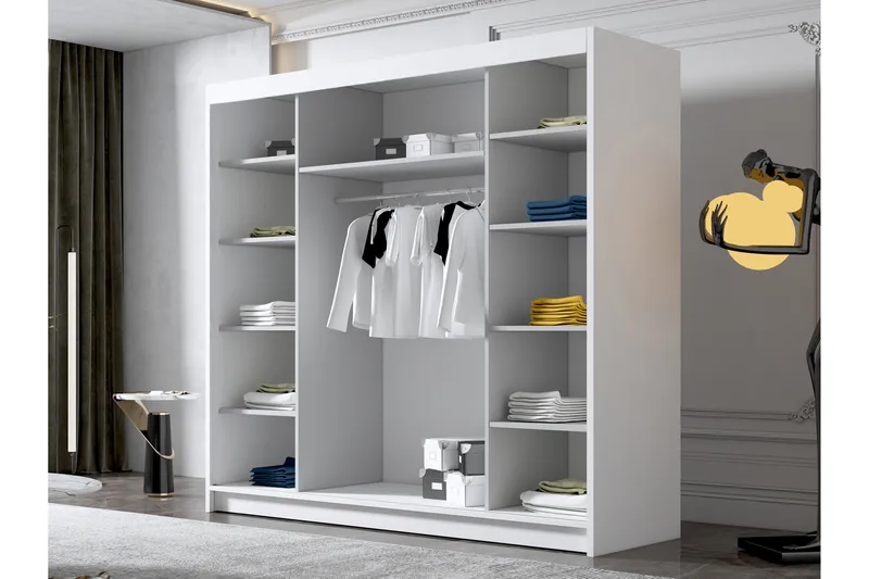 Dianna Garderob 200x215 cm - Vit - Products - Förvaring - Garderober & garderobssystem - Garderobsskåp