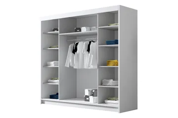 Dianna Garderob 200x215 cm - Vit - Products - Förvaring - Garderober & garderobssystem - Garderobsskåp