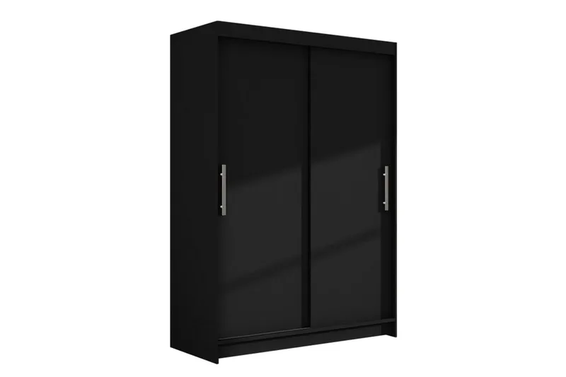 Estella Garderob 120 cm Skjutdörrar - Svart - Products - Förvaring - Garderober & garderobssystem - Garderobsskåp