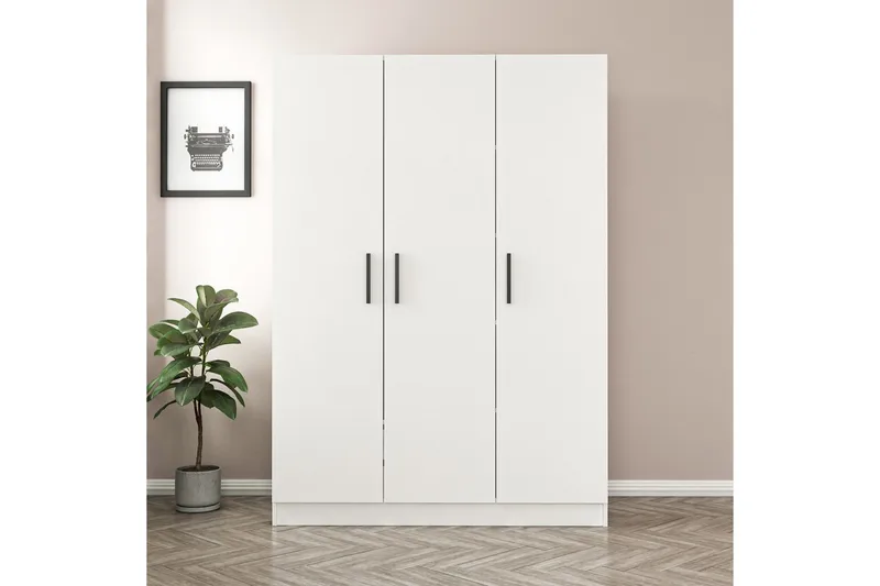 Fruitland Garderob 135 cm, Vit