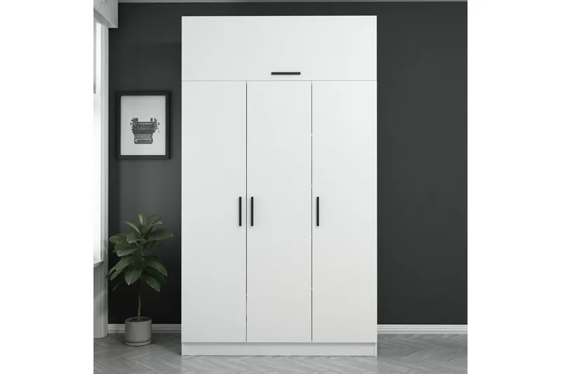 Fruitland Garderob 135 cm, Vit