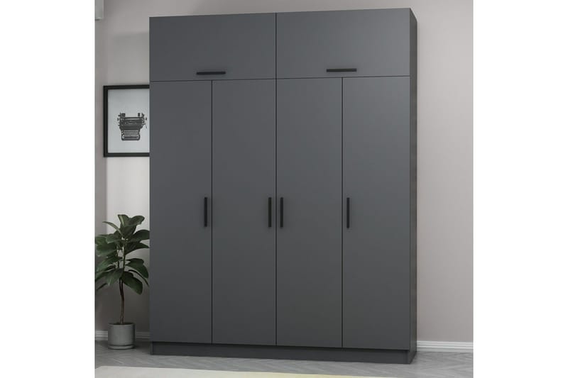 Fruitland Garderob 180 cm - Antracit - Products - Förvaring - Garderober & garderobssystem - Garderobsskåp