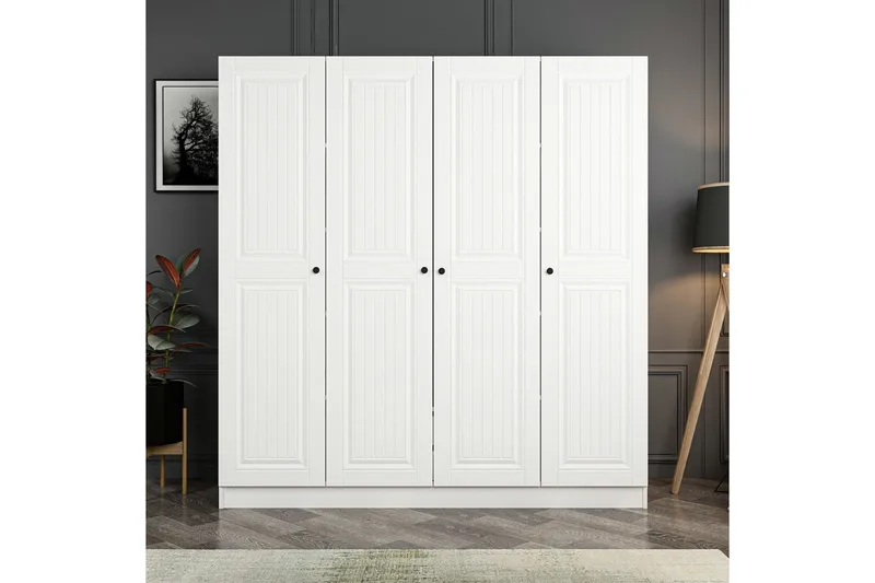 Fruitland Garderob 180 cm, Vit