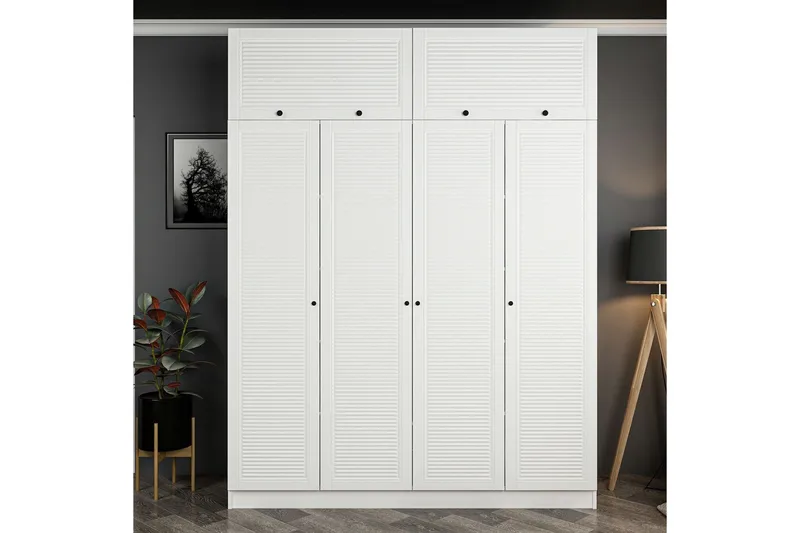 Fruitland Garderob 180 cm, Vit