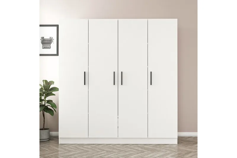 Fruitland Garderob 180 cm, Vit