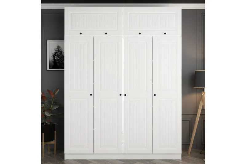 Fruitland Garderob 180 cm, Vit