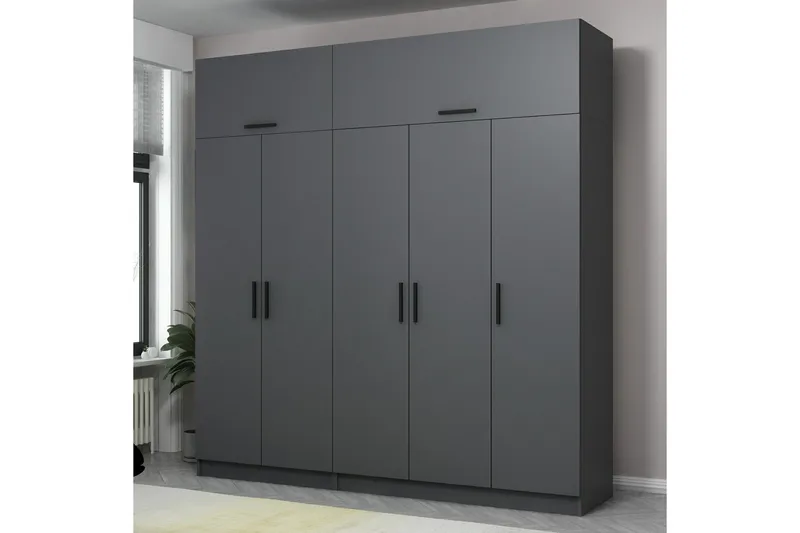 Fruitland Garderob 225 cm, Antracit