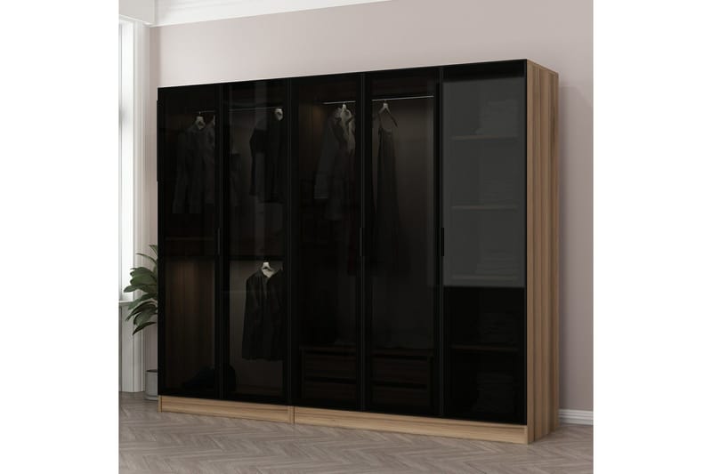 Fruitland Garderob 225 cm, Brun