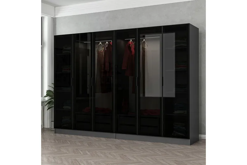 Fruitland Garderob 270 cm, Antracit