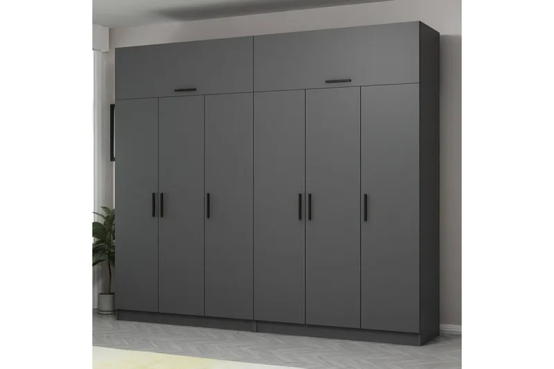 Fruitland Garderob 270 cm, Antracit