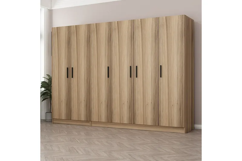 Fruitland Garderob 270 cm, Brun