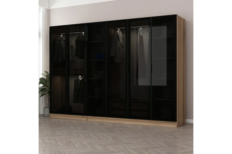 Fruitland Garderob 270 cm, Brun