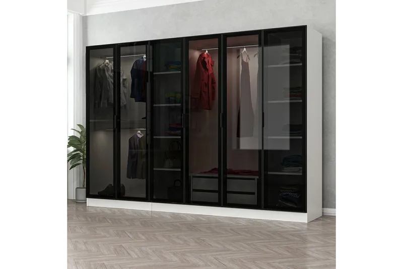 Fruitland Garderob 270 cm, Vit