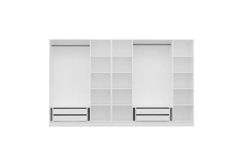Fruitland Garderob 315 cm - Vit - Products - Förvaring - Garderober & garderobssystem - Garderobsskåp