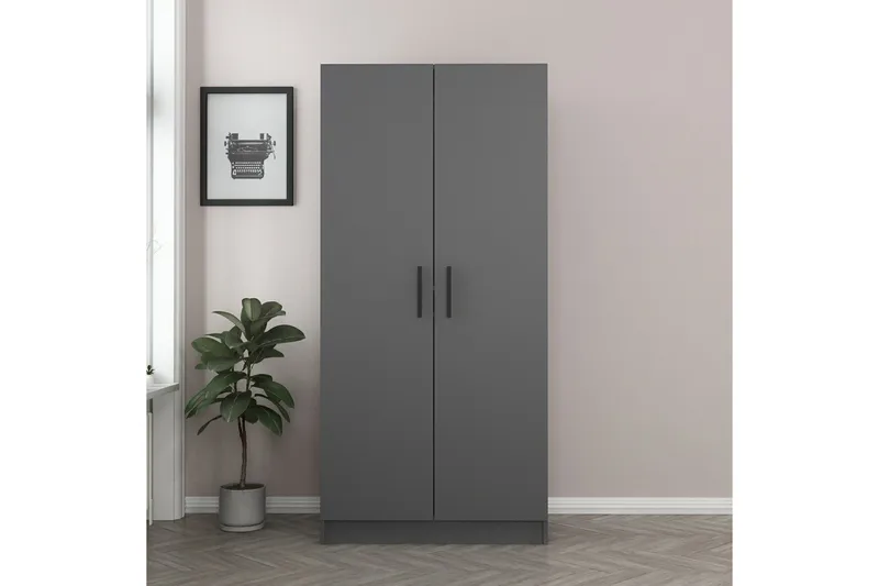 Fruitland Garderob 90 cm - Antracit - Products - Förvaring - Garderober & garderobssystem - Garderobsskåp