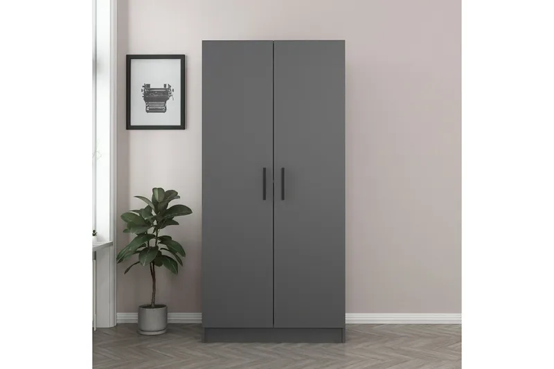 Fruitland Garderob 90 cm - Antracit - Products - Förvaring - Garderober & garderobssystem - Garderobsskåp