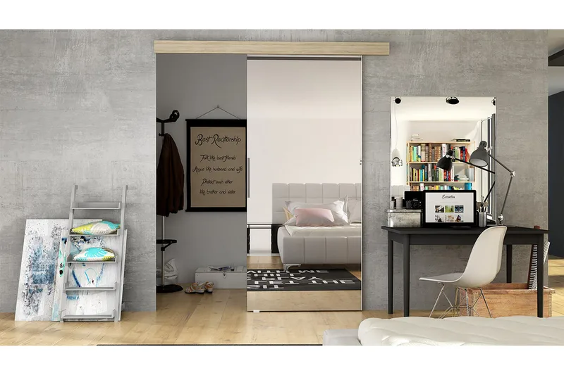 Skjutdörr ELVERUM - Ek - Products - Förvaring - Garderober & garderobssystem - Garderobsdörr - Skjutdörr garderob & walk-in closet