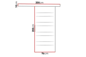 Skjutdörr ELVERUM LED-belysning - Vit - Products - Förvaring - Garderober & garderobssystem - Garderobsdörr - Skjutdörr garderob & walk-in closet