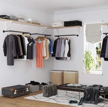 Klädstång Vägg-/Takmonterad 92 cm - Svart - Products - Förvaring - Garderober & garderobssystem - Garderobsinredning - Klädstång