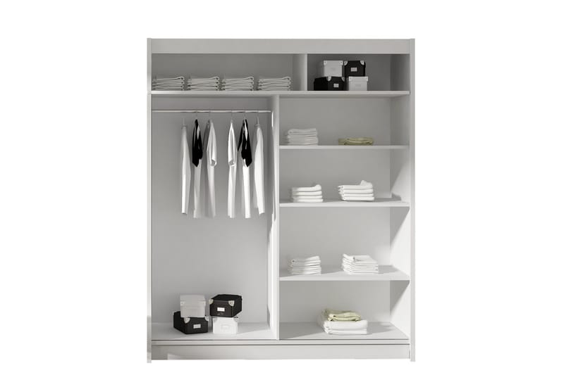 Leila Garderob 150 cm Skjutdörrar - Beige/Trä/Natur - Products - Förvaring - Garderober & garderobssystem - Garderobsskåp